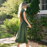 Betty Dress Linen - Fern