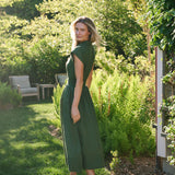 Betty Dress Linen - Fern