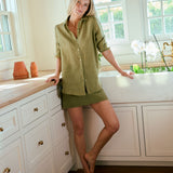 Gidget Mini Cotton Slub - Moss