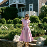 Betty Dress Linen - Lavender