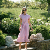 Betty Dress Linen - Lavender