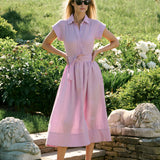 Betty Dress Linen - Lavender