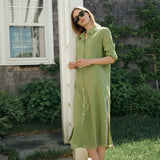 Talia Dress - Moss