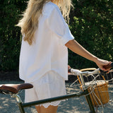Cabana Short Eyelet - Blanc