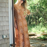Gabriella Dress - Mocha Bandana