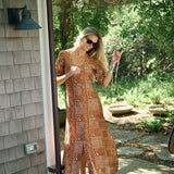 Gabriella Dress - Mocha Bandana