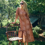 Gabriella Dress - Mocha Bandana
