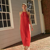 Sarah Dress - Rust