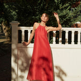 Sarah Dress - Rust
