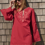 Tatum Tunic Dress - Rouge