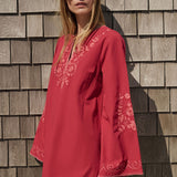 Tatum Tunic Dress - Rouge