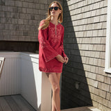 Tatum Tunic Dress - Rouge