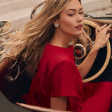 Kate Dress Dupioni - Cranberry