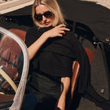 Snowbird Wrap Scarf - Black