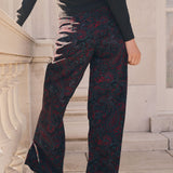 Tessa Pant Corduroy - Noir Paisley