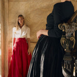 Ball Skirt - Cranberry