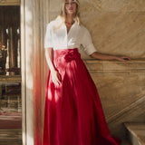 Ball Skirt - Cranberry