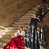 Ball Skirt - Cranberry
