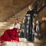Ball Skirt - Cranberry