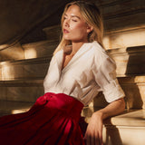 Ball Skirt - Cranberry