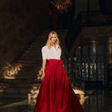 Ball Skirt - Cranberry