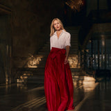 Ball Skirt - Cranberry
