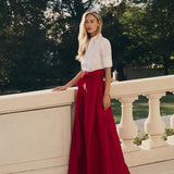 Ball Skirt - Cranberry