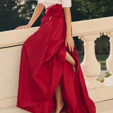 Ball Skirt - Cranberry