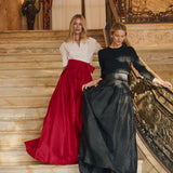 Ball Skirt - Cranberry