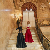 Ball Skirt - Cranberry