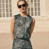Blair Top Velvet - Garden Cheri Paisley