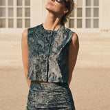 Blair Top Velvet - Garden Cheri Paisley