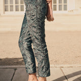 Jackie Pant Velvet - Garden Cheri Paisley