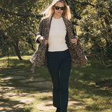 Hazel Wrap Jacket - Leopard