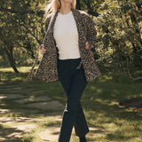 Hazel Wrap Jacket - Leopard