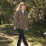 Hazel Wrap Jacket - Leopard
