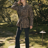 Hazel Wrap Jacket - Leopard