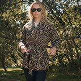 Hazel Wrap Jacket - Leopard