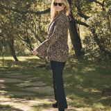 Hazel Wrap Jacket - Leopard