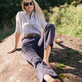 Carolyn Shirt Striped - Sapphire