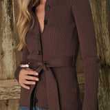 Sasha Cardigan - Espresso
