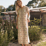 Meredith Dress - Ecru Fleur