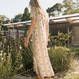 Meredith Dress - Ecru Fleur