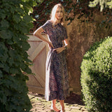 Kate Dress Dupioni - Bijou Provence Paisley