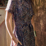 Kate Dress Dupioni - Bijou Provence Paisley