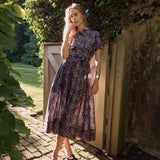Kate Dress Dupioni - Bijou Provence Paisley