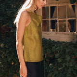 Scarlett Top - Thistle Green