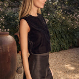 Blair Top Velvet - Noir
