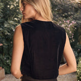 Blair Top Velvet - Noir