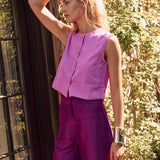 Blair Top Velvet - Lilac